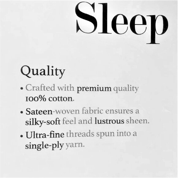 new WISTERIA Charter Club Sleep Luxe 800 TC 100% Cotton Sateen KING Sheet Set - Picture 9 of 13